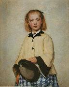 Albert Anker Huftbild eines Madchens oil painting artist